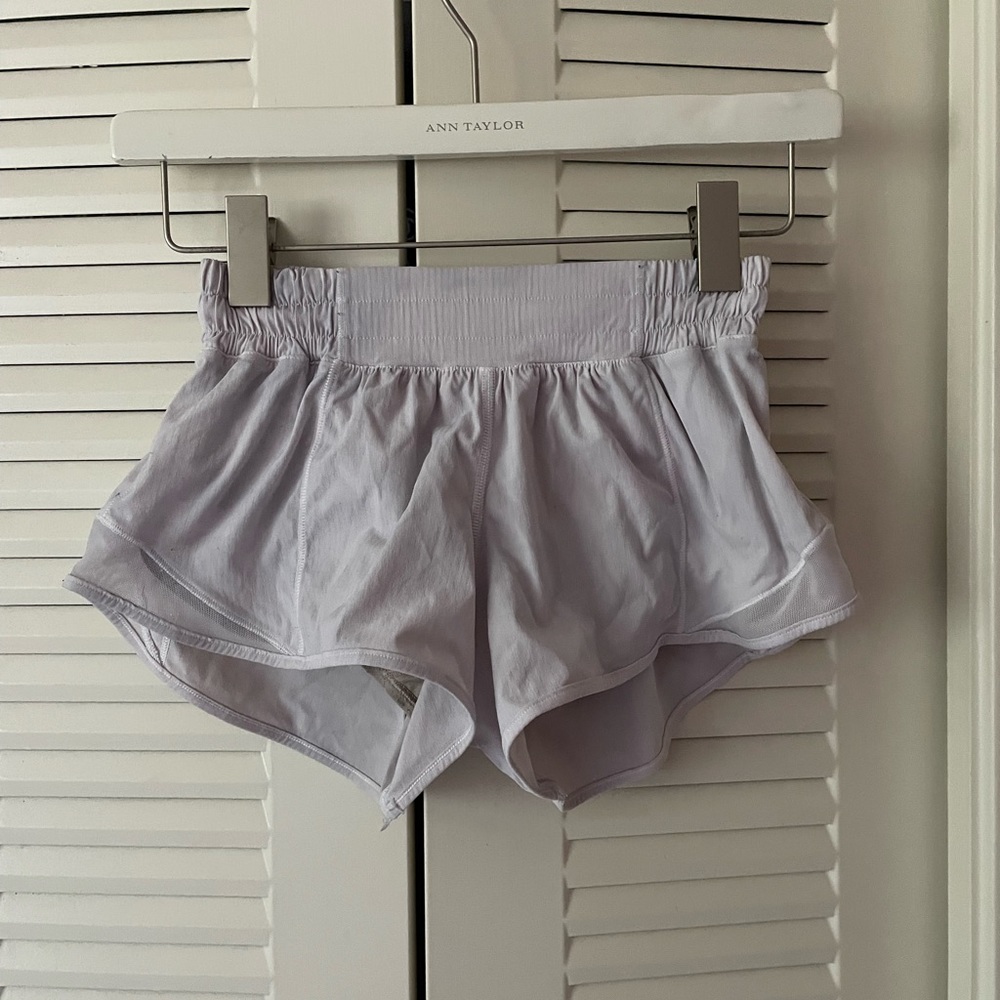 White LuluLemon shorts (SOLD on other app)